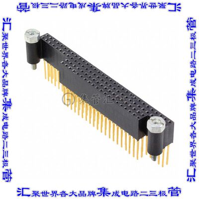 1375793-2 背板连接器104POS叠通式4排2.54mm通孔黑色