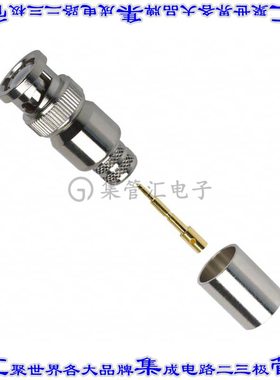 112589 同轴连接器BNC插头公引脚压接50欧姆自由悬挂