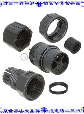 DCU-08BFEA-LL7001 圆形连接器8(5+3电源)插头母插口焊杯镀金自由