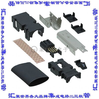 2013595-2 插拔式连接器8POS插头自由悬挂焊接镀金