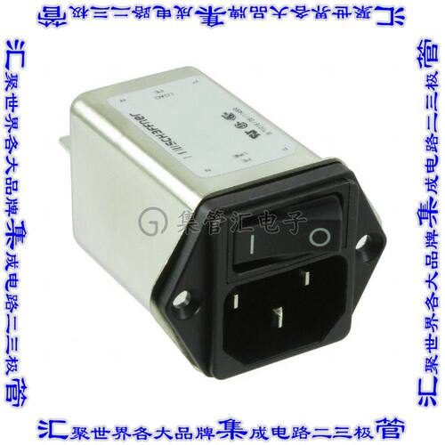 FN9264-10-06 电源接入连接器3POS插座公插片模块IEC320-C14面板