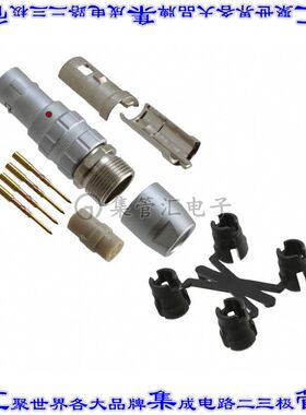 JBXFD0G04MCSDSR 圆形连接器4POS插头公引脚压接镀金自由悬挂