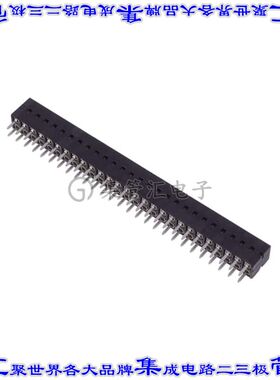 68683-327LF 针座连接器54POS插座2排2.54mm母形插口通孔直针镀金