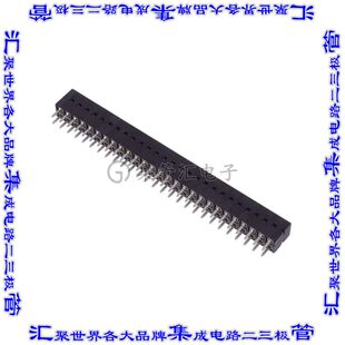 68683 针座连接器54POS插座2排2.54mm母形插口通孔直针镀金 327LF