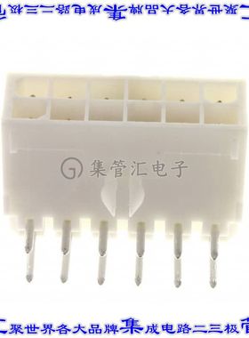 1-770972-1 针座连接器12POS接头2排4.14mm公形插针通孔直角镀金