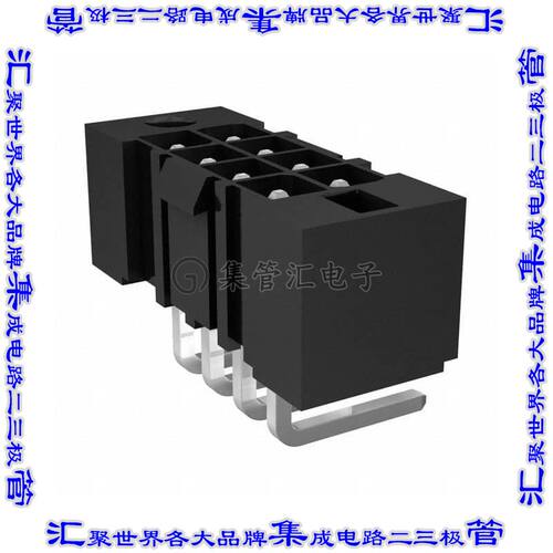 IPBT-104-H1-T-D-RA-GP 针座连接器8POS接头2排4.2mm公形插针通孔