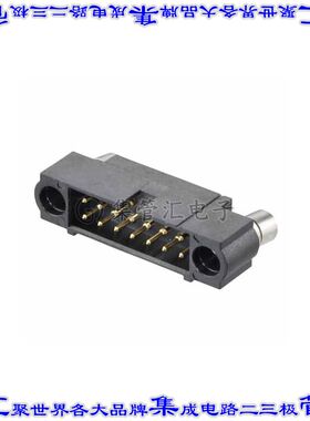 M80-5830405 矩形连接器4POS接头2排2mm公引脚黑色压接镀金自由悬