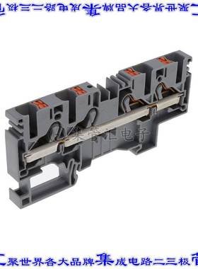 PRK 6/4A GR 端子块连接器4POS馈通式8.1mm灰色8-20AWG