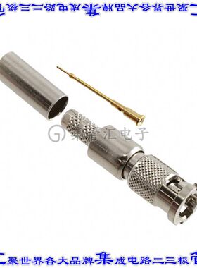 034-1026 同轴连接器BNCHD插头公引脚压接75欧姆自由悬挂