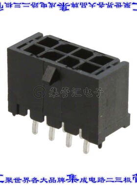66200821122 针座连接器8POS接头2排3mm公形插针通孔直针锡