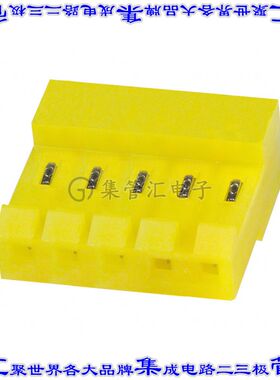 3-640427-5 矩形连接器5POS插座3.96mm母插口黄色IDC锡自由悬挂