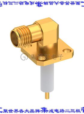R125654450 同轴连接器SMA插孔母形插口焊接50欧姆面板安装通孔直