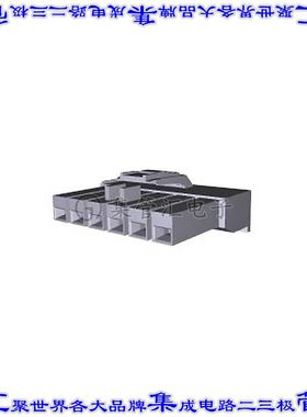 178483-1 矩形连接器外壳6POS插头3.96mm母形插口天然色自由悬挂