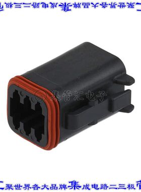 DT06-6S-CE02 矩形连接器外壳6POS插头3排母形插口黑色自由悬挂