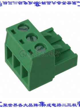 OSTTJ037150 端子块连接器3POS插头母插口5mm绿色自由悬挂