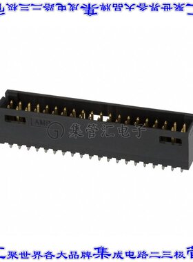 1-103168-8 针座连接器40POS接头2排2.54mm公形插针通孔直针镀金