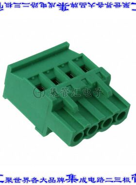 TS04715A0000G 端子块连接器4POS插头母插口5mm绿色自由悬挂
