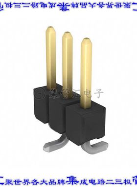 1241150-3 针座连接器3POS分离式2.54mm公形插针表贴SMD镀金