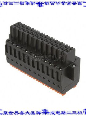 1277970000 端子块连接器24POS插头母插口2排3.5mm黑色自由悬挂