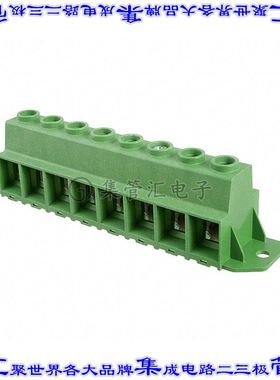 1986715-8 线对板连接器8POS接线端子15mm通孔水平带板