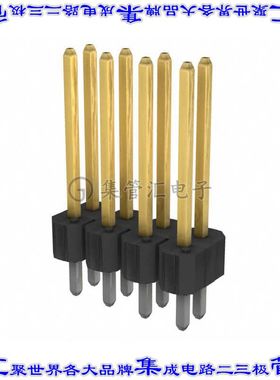 68464-108HLF 针座连接器8POS接头2排2.54mm公形插针通孔直针镀金