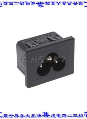 6163.0015 电源接入连接器3POS插座公形引脚IEC320-C6面板安装卡