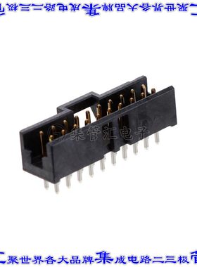 2-2823408-0 针座连接器20POS接头2排2mm公形插针通孔直针镀金