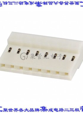 3-640434-8 矩形连接器8POS插座3.96mm母插口白色IDC锡自由悬挂