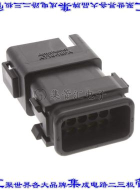 AT16-18PA-SR02 矩形连接器外壳18POS插座3排公形引脚黑色自由悬