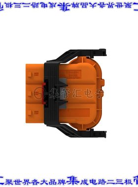 1-2325010-1 矩形连接器外壳3POS插座23mm母形插口橙色自由悬挂