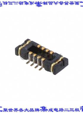 1042500820 板对板连接器8POS插头外罩触点2排0.8mm表贴SMD镀金