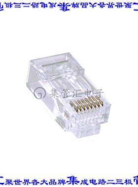 TDPTC6 接插件连接器PULL THROUGH RJ45 PLUG CAT6 UNSH