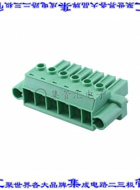 1777875 端子块连接器6POS插头母插口7.62mm绿色自由悬挂
