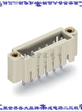 734-138/108-000 端子块连接器8POS接头公引脚带罩3.5mm灰色垂直