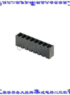 1863920000 端子块连接器10POS接头公引脚带罩3.81mm黑色垂直通孔