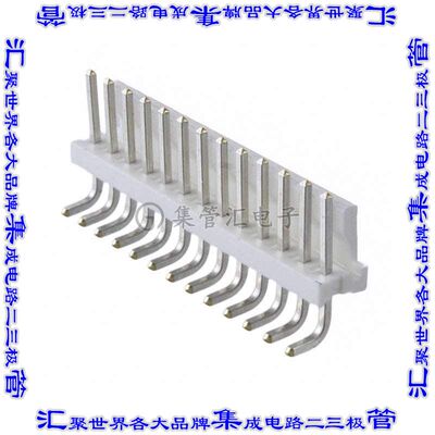1-640389-3 针座连接器13POS接头3.96mm公形插针通孔直角锡