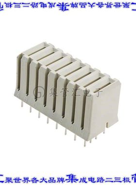 120953-5 背板连接器8POS插座母插口通孔灰色
