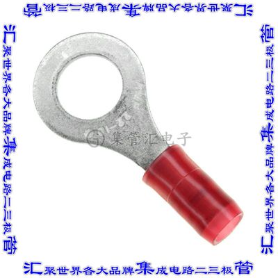 320571 环形连接器端子圆形1/4接线柱16-22AWG压接