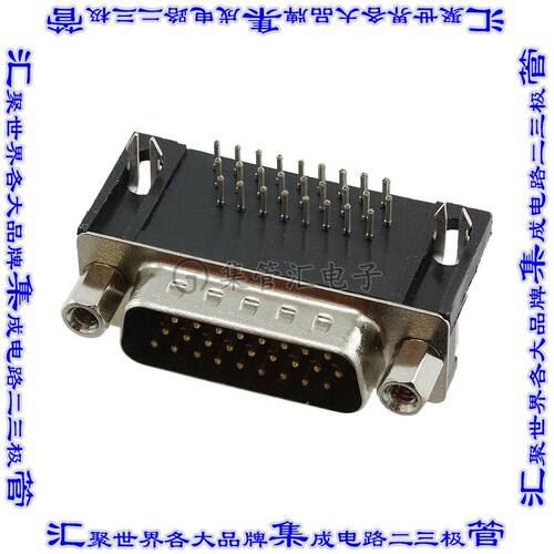 10090926-P264VLF 连接器26POS插头公引脚3排D-Sub高密度板边缘