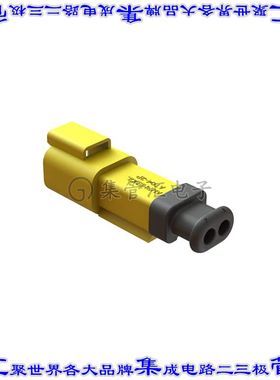 AT04-2P-SR01YEL 矩形连接器外壳2POS插座公形引脚黄色自由悬挂