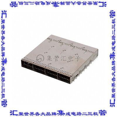 2338495-3 插拔式连接器机架成组(1 x 4)OSFP通孔直角压配