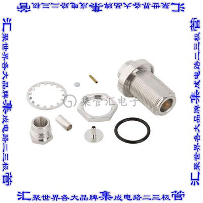 172165-11 同轴连接器N型插孔母形插口压接焊接50欧姆面板安装