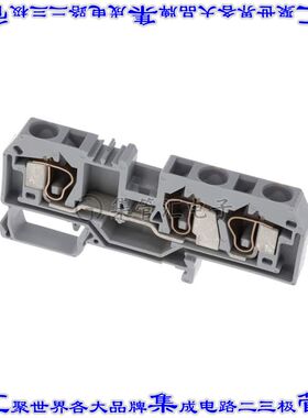 284-681 端子块连接器3POS馈通式10.0mm灰色8-24AWG
