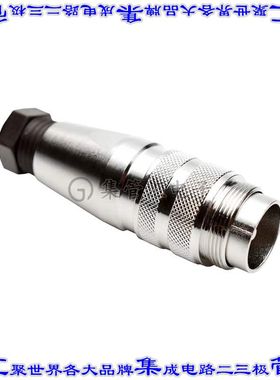 C091 11H008 000 2 圆形连接器8POS插头外壳用于公插针银色自由悬