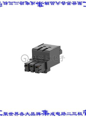 2336488-3 矩形连接器3POS插座5mm母插口黑色笼式弹簧夹锡自由悬