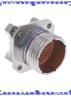 KJAD0T19F35PN115 圆形连接器66POS插座公形引脚焊接面板安装通孔