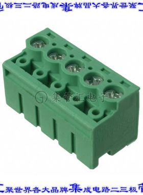 1755619 端子块连接器5POS无罩接头的插头5mm绿色自由悬挂