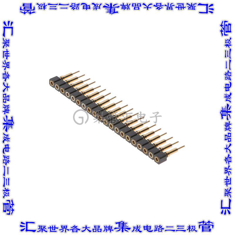 712-11-120-41-001000 针座连接器20POS插座2.54mm母形插口通孔直