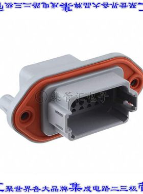 AT04-12PA-PM12 矩形连接器外壳12POS插座2排公形引脚灰色面板安