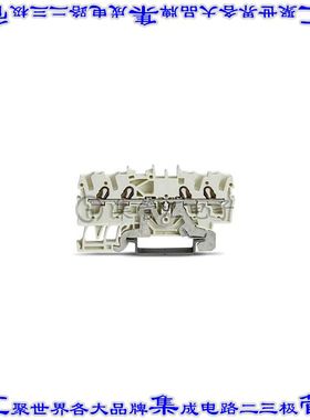 2002-1408 端子块连接器4POS接地地面5.2mm白色12-22AWG